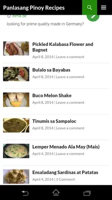 Panlasang Pinoy Recipes android App screenshot 4